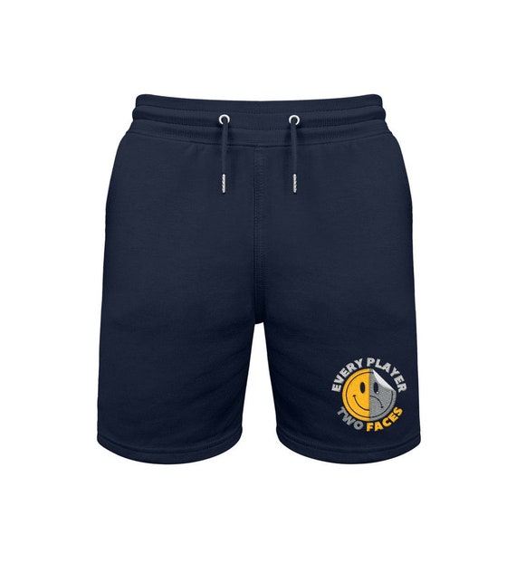 Two Face Trainer Sweat Shorts With Embroidery - Etsy