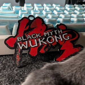 Black Myth Wukong Keychain: 3D Printed Gamer Gift