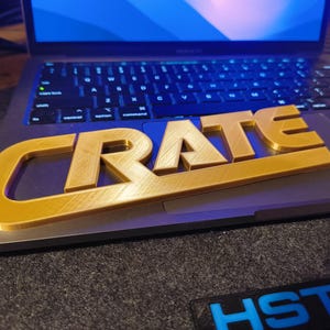 Custom 3D Printed Amp Logo: Personalized Band Emblem
