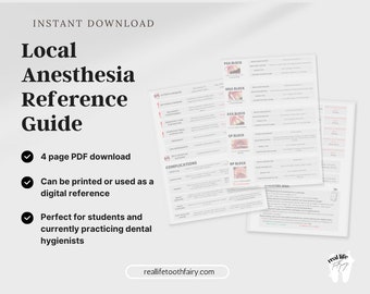 Guida di riferimento per l'anestesia locale per RDH *Download digitale* / RDH / Igiene dentale / Risorse cliniche