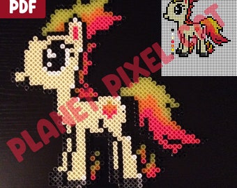 Ma petite Ponyta | Perler ou motif de point de croix