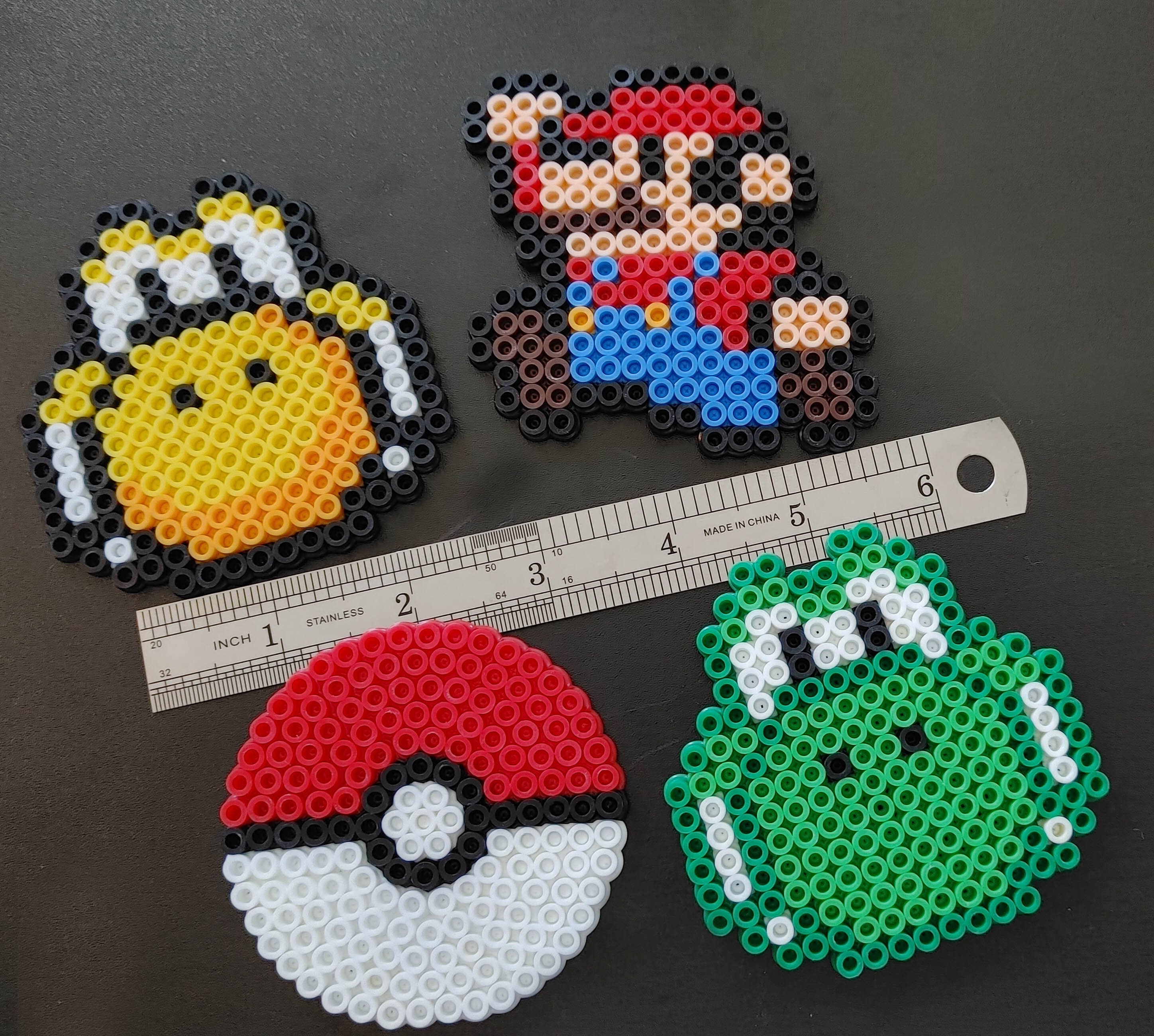 Mario Mini Kandi Necklace With Mini Perler Beads for Festival Party Rave  Event 