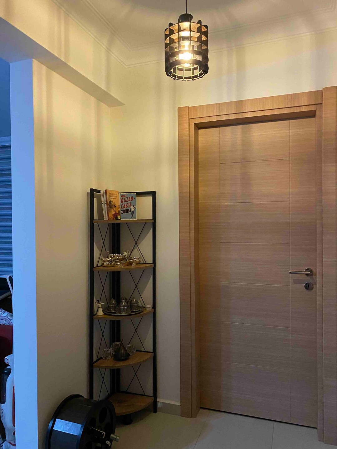 5 Shelves Metal Corner Bookshelf Industrial 5tier Bookshelf Etsy