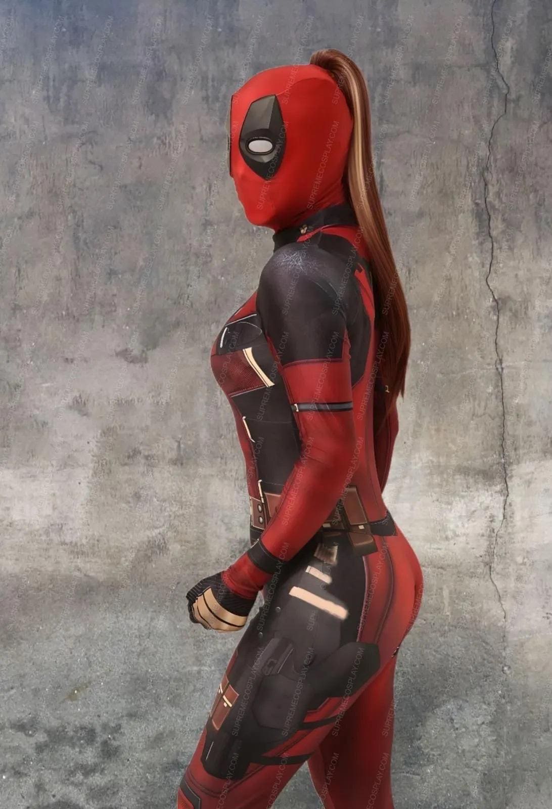 knee length dresses for ladies Charades Women's Marvel Lady Deadpool Costume, Medium – Fantasia Inc main image 1