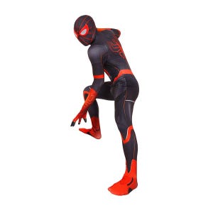 Kids miles Morales strike costume detached mask spider image 7