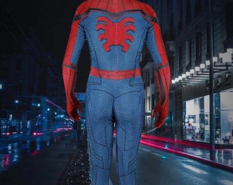 ホームカミング スパイダースーツ 青と赤のコスプレ衣装 取り外し可能