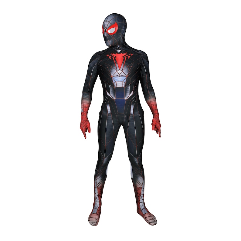 Disfraz de materia programable Miles Morales Spider, traje de cosplay para PS5 para adulto imagen 1