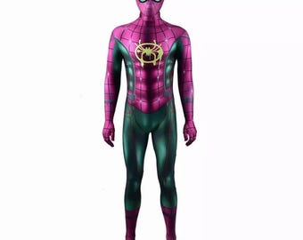 マイルズ・モラレス ジョーカー ピエロ コスチューム 取り外し可能なマスク - 大人と子供用