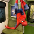New Day spiderman suit red and blue cosplay costume detached mask