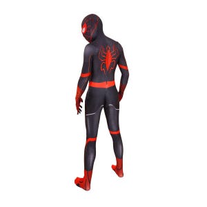 Kids miles Morales strike costume detached mask spider image 4