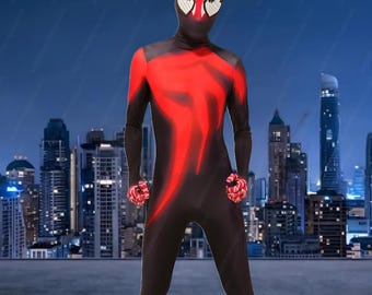 Disfraz de araña de la gala del fuego infernal con máscara desmontable