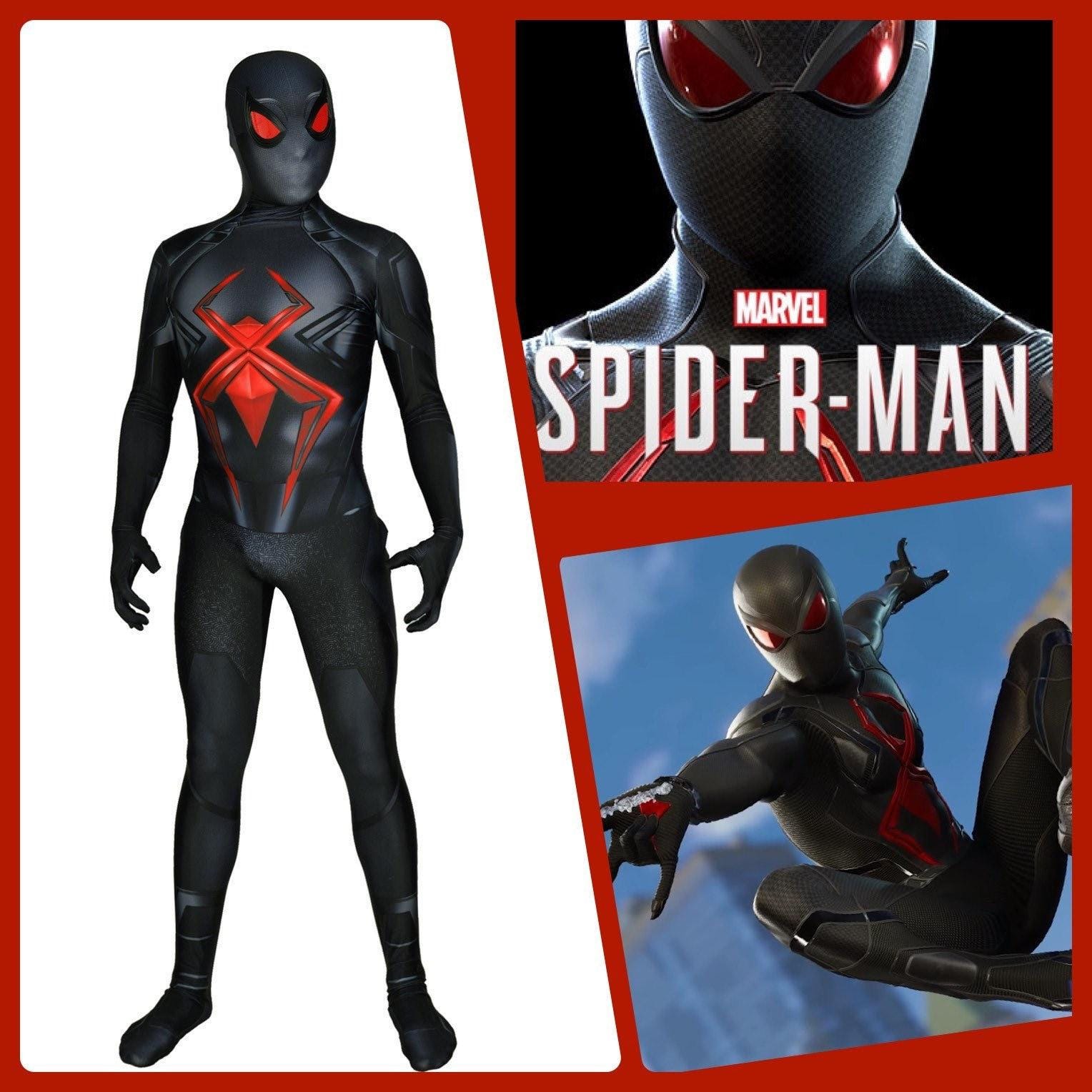Dark Suit Costume Spider Suit Black Spider Cosplay - Adult