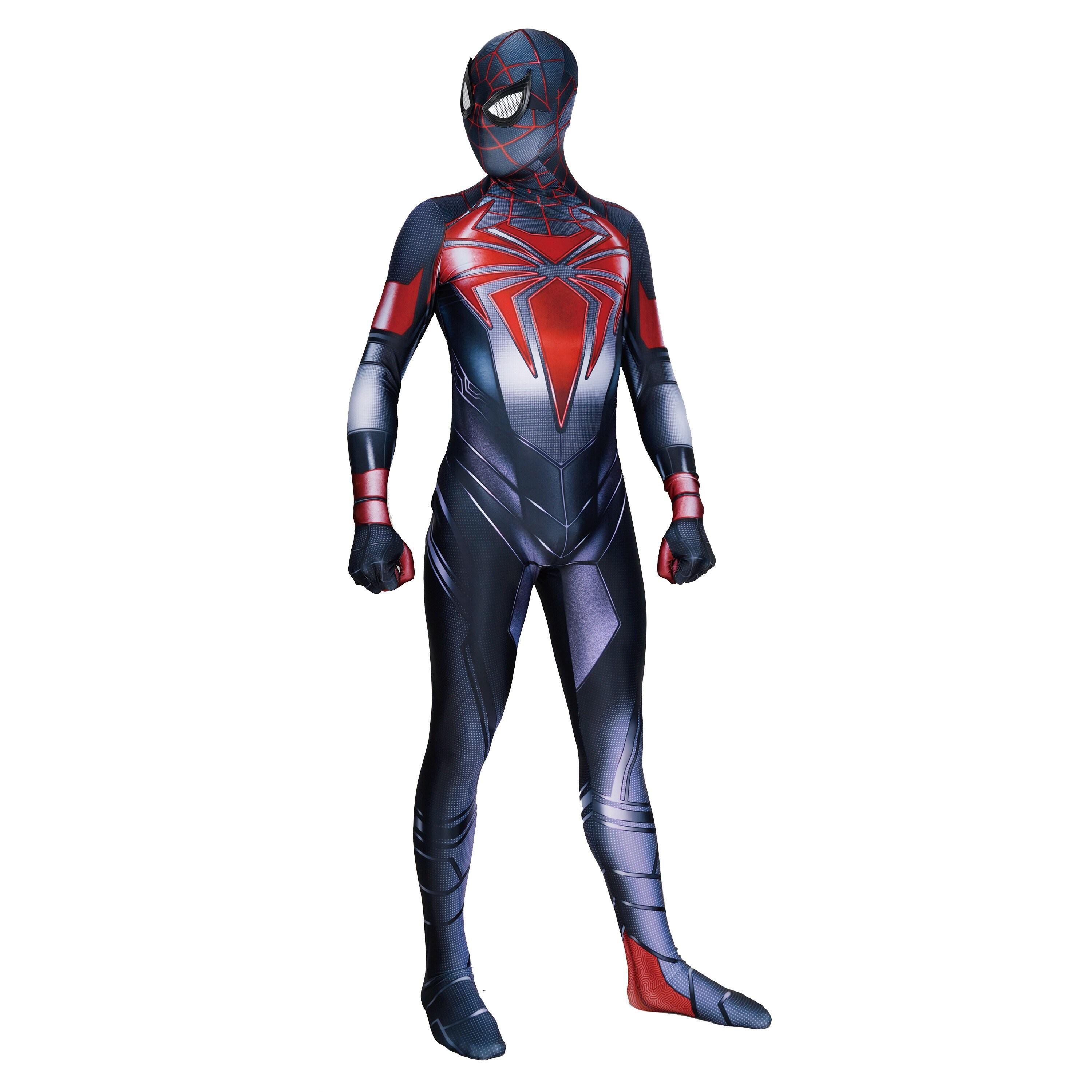 Miles Advanced Tech Suit Cosplay Costume Detached Mask Spider Suit - Etsy