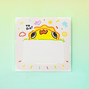 Leuke plaknotities Kawaii Art Cartoon stijl