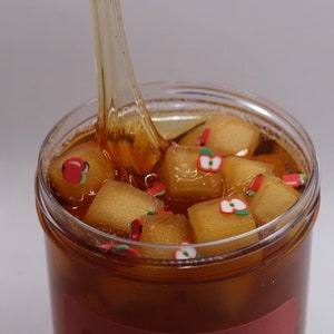 Apple Pie Slime - Jelly Cube - Scented - Clear Slime - Lightly Scented - Christmas - Holiday - Gifts - Stocking Stuffer- pie slime- apple