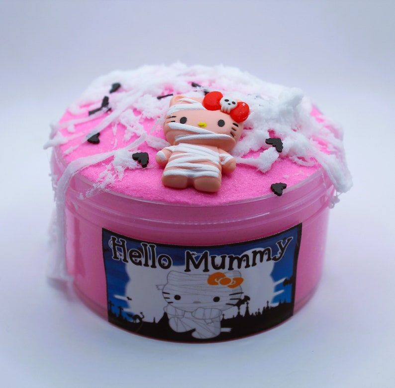 Hello Mummy Cloud Slime Halloween Good Vibes Slime Slime Shop Kitty Etsy
