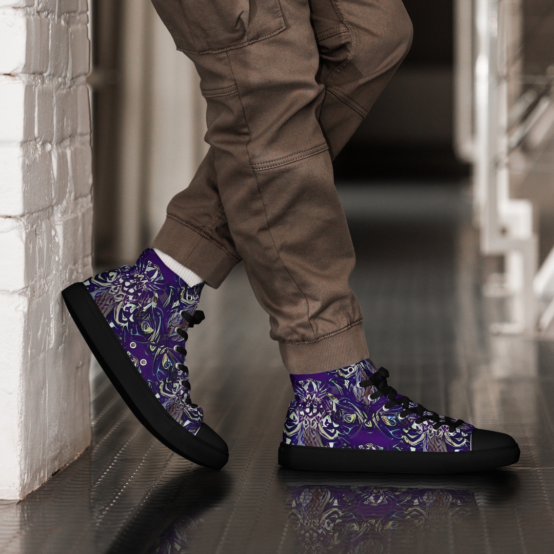 Men's High Top Canvas Shoes 