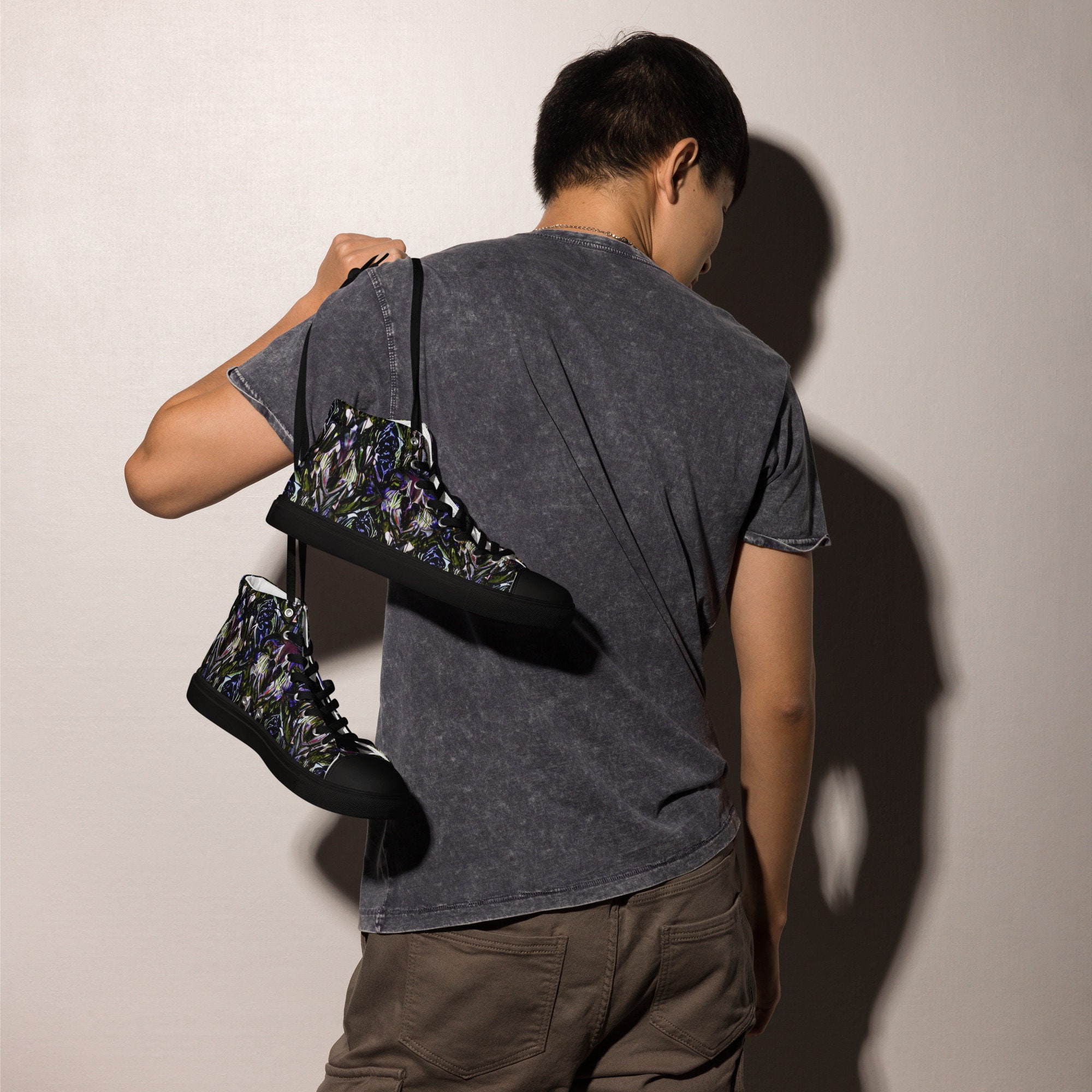 Men's High Top Canvas Shoes 
