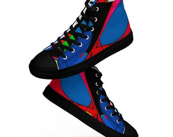 Women’s high top canvas shoes "Spider Senses"