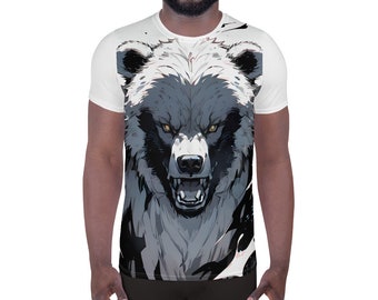 Men's Athletic T-shirt "Bear The Winter"