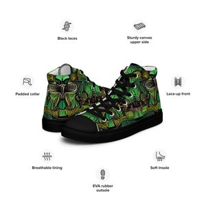 Women’s high top canvas shoes &quot;Chameleon&quot;