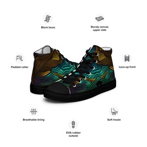 Men’s high top canvas shoes "Wood Dragon 2024"