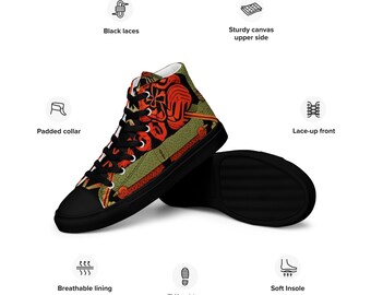 Men’s high top canvas shoes &quot;King Zennia&quot;