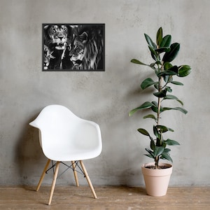 Framed poster &quot;Lion Pride&quot;