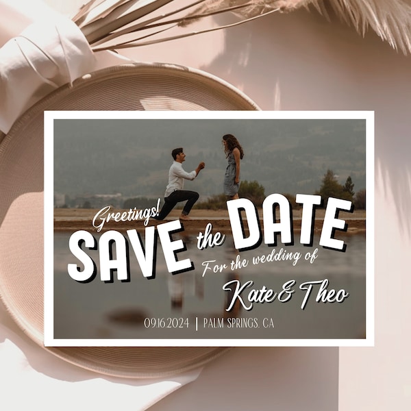 Save the Date Postcard Etsy Save the Date Postcard Etsy