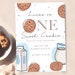 One Sweet Cookie Birthday Invitation, Milk and Cookies First Birthday ...