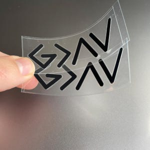 2-Pack God Is Greater Than The Highs and Lows Sticker Weather-Resistant Vinyl Decal for Cars Laptops Inspirational Christian Faith Symbol