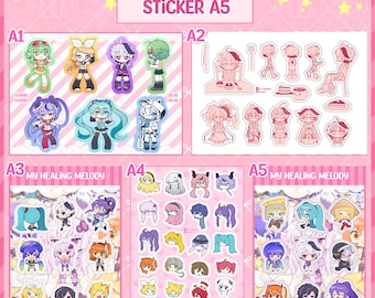 Vocaloid A5 Sticker Sheets[AnMyu Merch Collab]