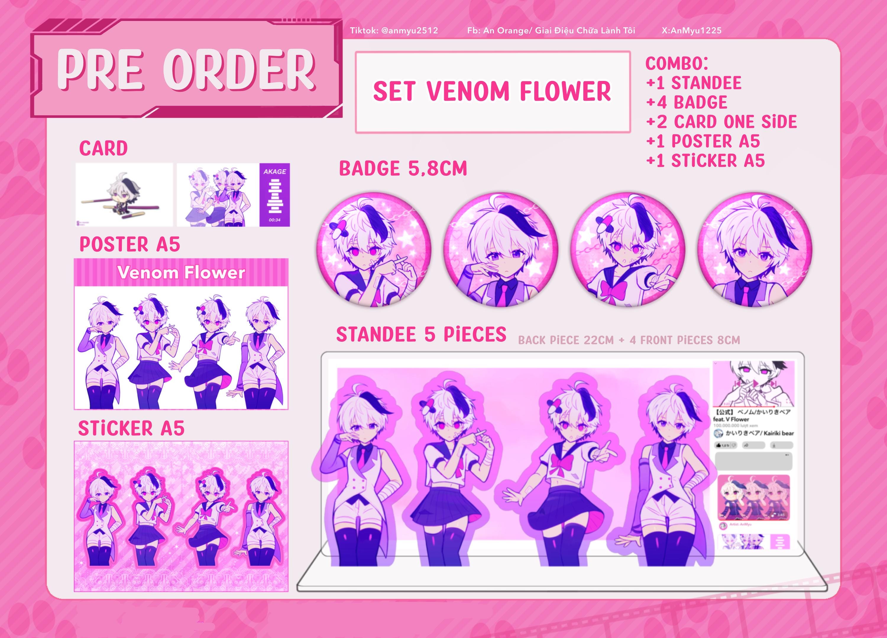 Vflower Venom Kairiki Bear Cards Posters Stickers Acrylic Standees ...
