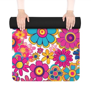 Yoga Mat | Custom Yoga Mat | Exercise Mat | Meditation Mats | Yoga Accessories | Pretty Yoga Mat | Floral Exercise Mat