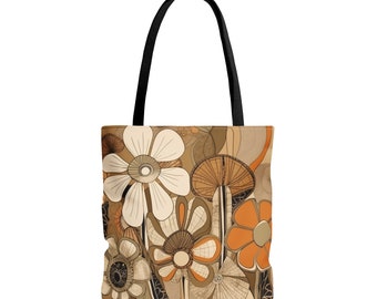 Tote Bag | Adjustable | Fun Tote Bag | Reusable Tote Bag | Adjustable Tote Bag | Funky Tote Bag | Cute Floral Tote | Botanical Tote Bag