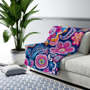 Sherpa Fleece Blanket | Floral Fleece Blanket | Soft Fleece Blanket| Kids Sherpa Blanket | Floral Sherpa Throw | Soft Sherpa Throw