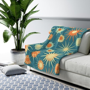 Sherpa Fleece Blanket | Floral Fleece Blanket | Soft Fleece Blanket| Kids Sherpa Blanket | Floral Sherpa Throw