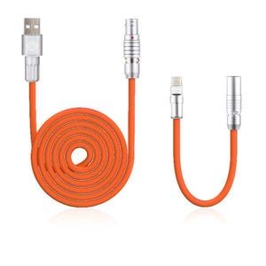 Câble de clavier en silicone avec connecteur USB A vers C FLEMO de 5 pi