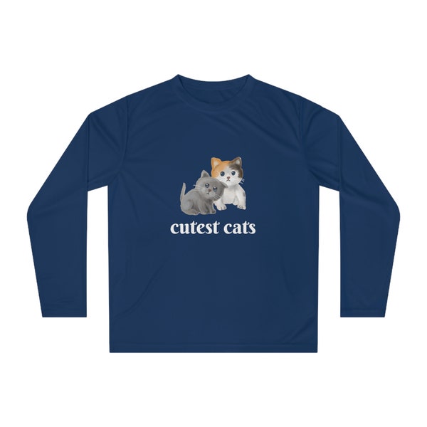 Unisex Performance Long Sleeve Shirt cutest cats shirt cats mom shirt, cats lover shirt