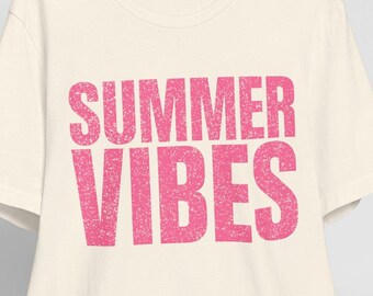 Summer Vibes Ocean Beach Top with Retro Floral Design - Summer Vibes, Girly Aesthetic, Preppy Starfish and Coquette Print