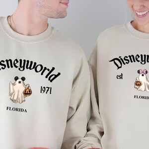 Retro Disneyworld Est 1971 Florida MK And MN Ghost Halloween Party PNG, Mouse Trick or Treat Designs, Not So Scary Halloween Party Graphics