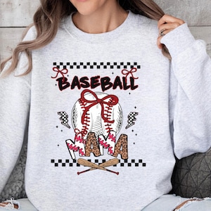 Retro baseball Mama Png Checkered, baseball Mama Png, baseball Coquette Bow Png, baseball Bow Png, Retro baseball Mama Png Sublimation