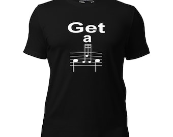 Koszulka z zabawną nutą muzyczną Get a Grip Bagpipe