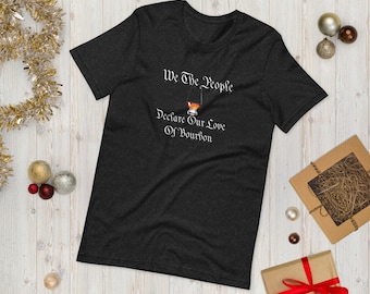 My, ludzie, deklarujemy naszą miłość do bourbonu | Koszulka z humorem whisky