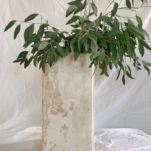 Large Travertine Vase