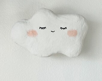 Plaster Cloud Nightlight Nursery Kids Room Sconce Light