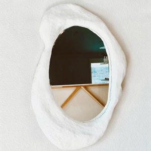 Oval Plaster Mirror image 3