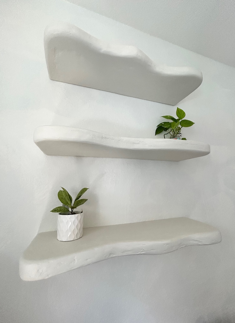 Custom Floating Plaster Shelves Etsy