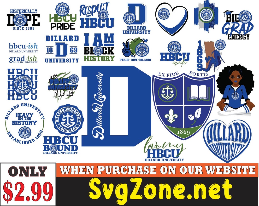 Dillard University Svg and Hbcu Svg Bundle Digital Download Etsy