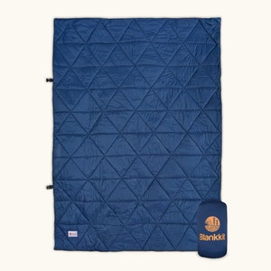 Blankkit | Outdoor Camping Blanket | 50&quot; x 70&quot; | Warm | Washable | Insulated Down | Lightweight Design